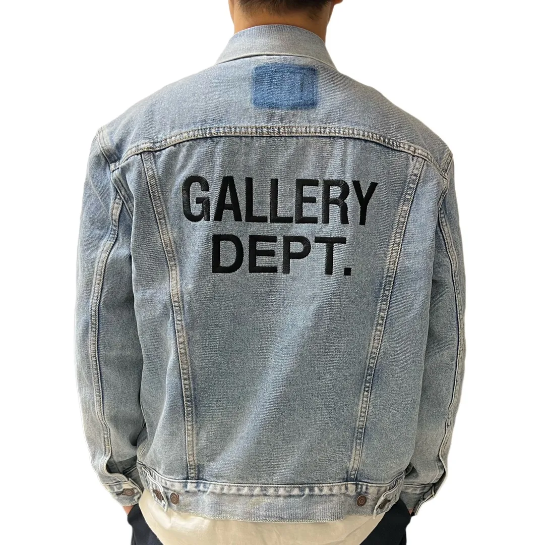 Gallery Dept. 22fw Vintage Andy Denim Jacket New embroidered logo washed distressed denim jacket blue S-XL